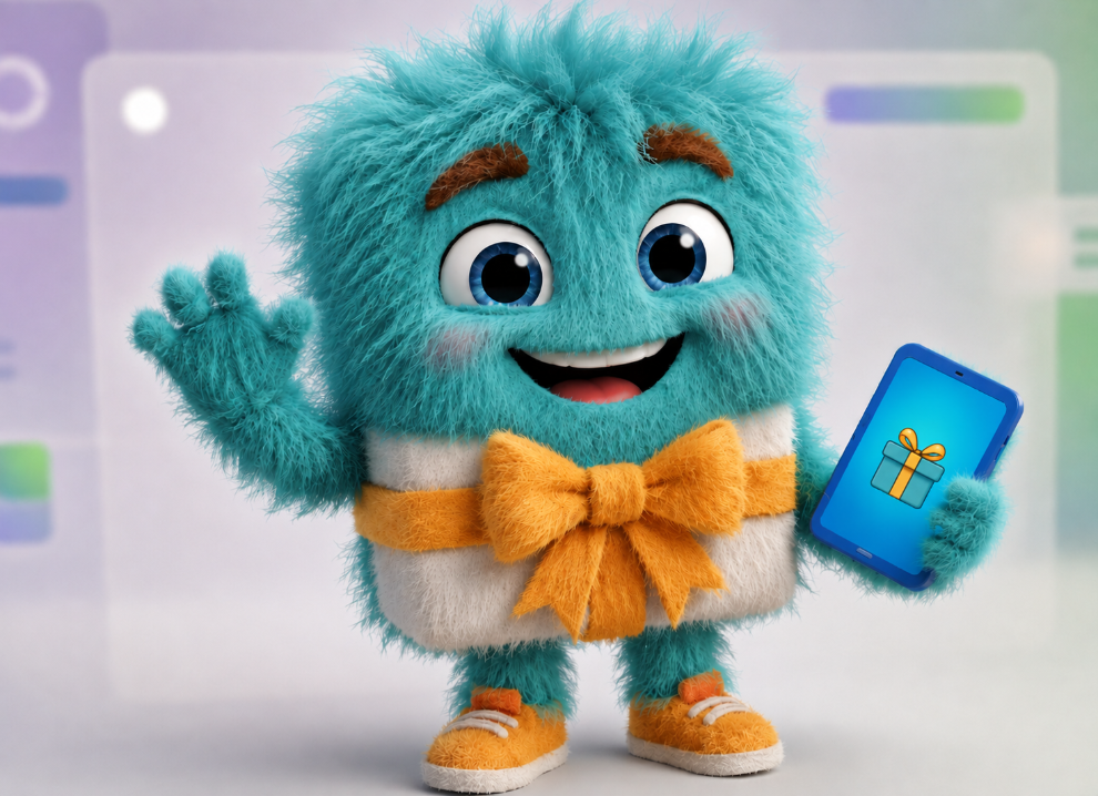 Wishy the gift mascot